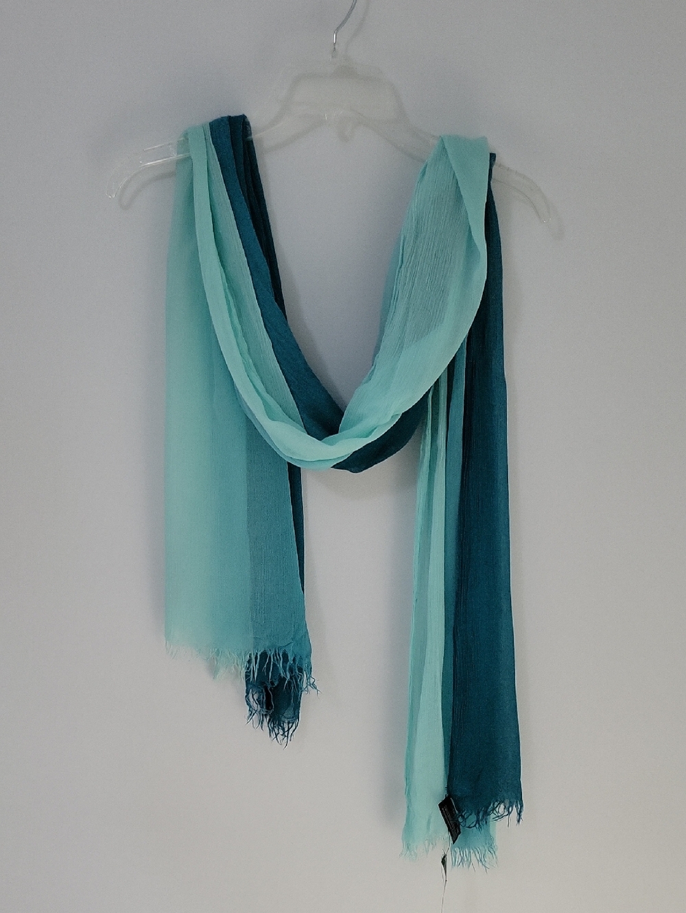 Express Ombre Teal Viscose Lightweight Scarf
